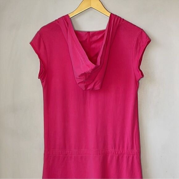 Patagonia Hot Pink Short Sleeve Hoodie Parker Short-Sleeved Mini Dress - Picture 4 of 8